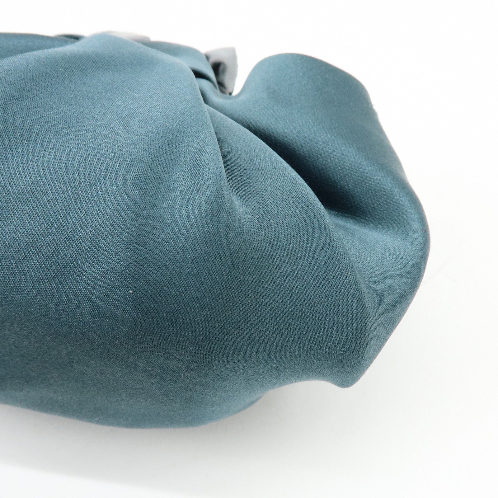 THE ROW Ascot Silk100% Hand Bag Emerald Green