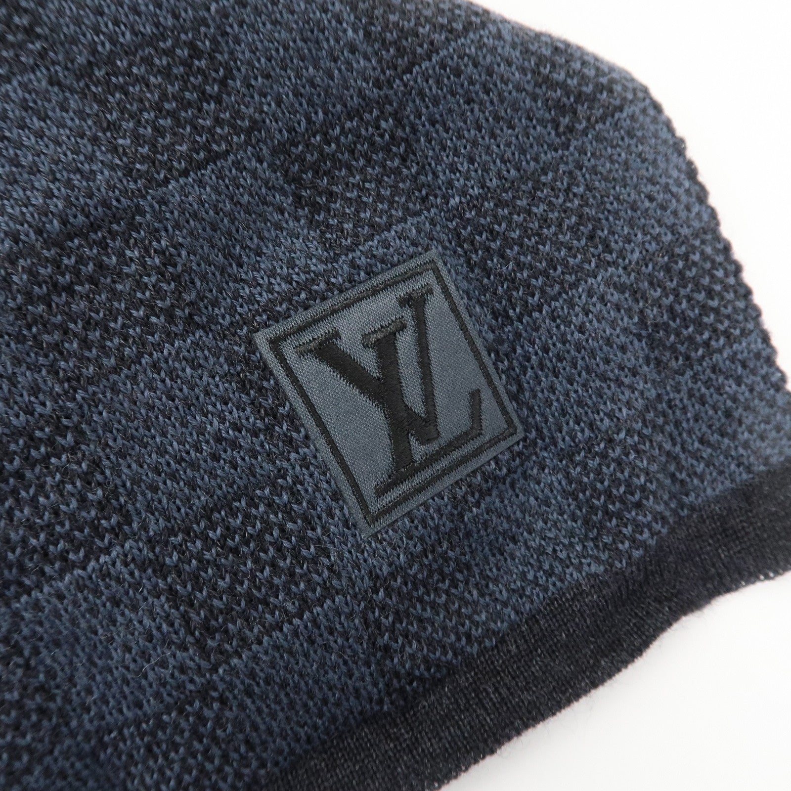 Louis Vuitton Damier Echarpe Petite Wool Scarf Cobalt M70030