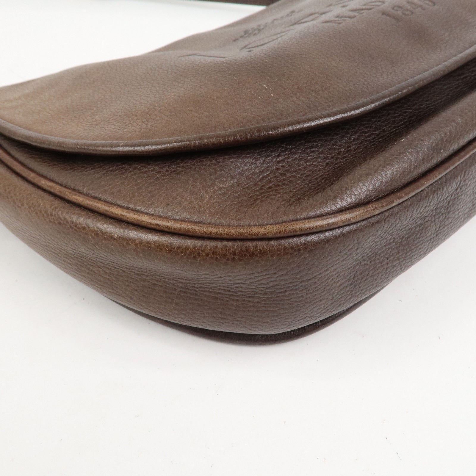 LOEWE Heritage Leather Shoulder Bag Cross Body Bag Brown