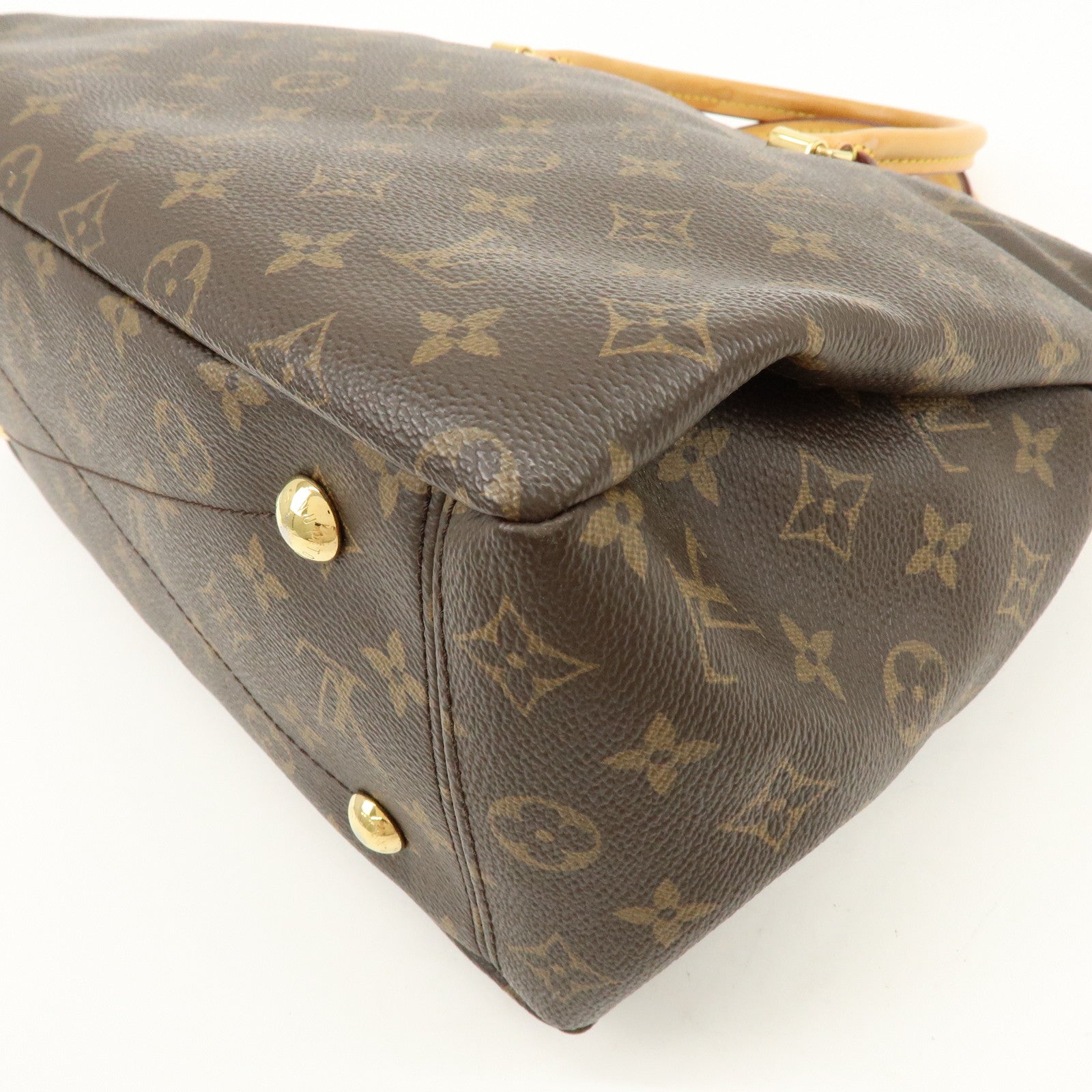 Louis Vuitton Monogram Pallas Hand Bag Shoulder Bag Avana M40907