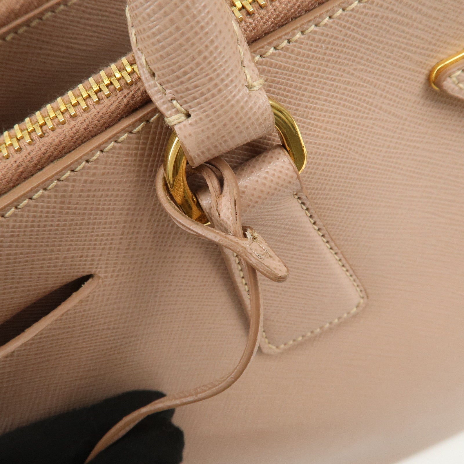 PRADA Triangle Logo Galleria 2Way Bag Shoulder Bag Pink BN2274