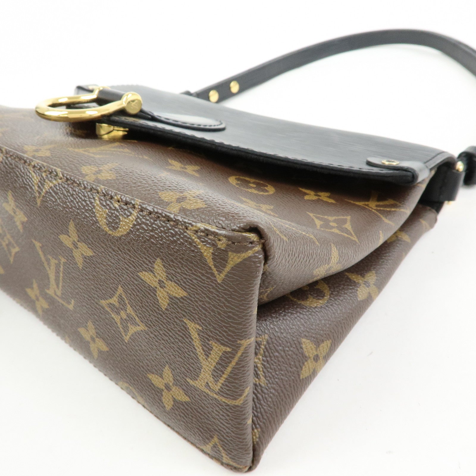 Louis Vuitton Monogram Epi Saint Michel Shoulder Brown Noir M44030