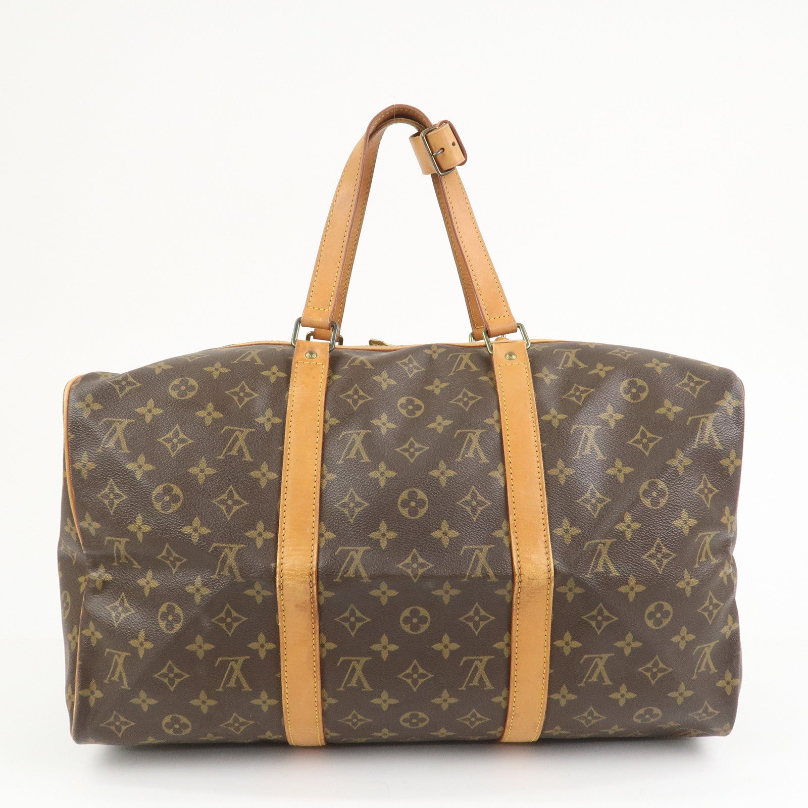 Louis Vuitton Monogram Sac Souple 45 Boston Bag Brown M41624