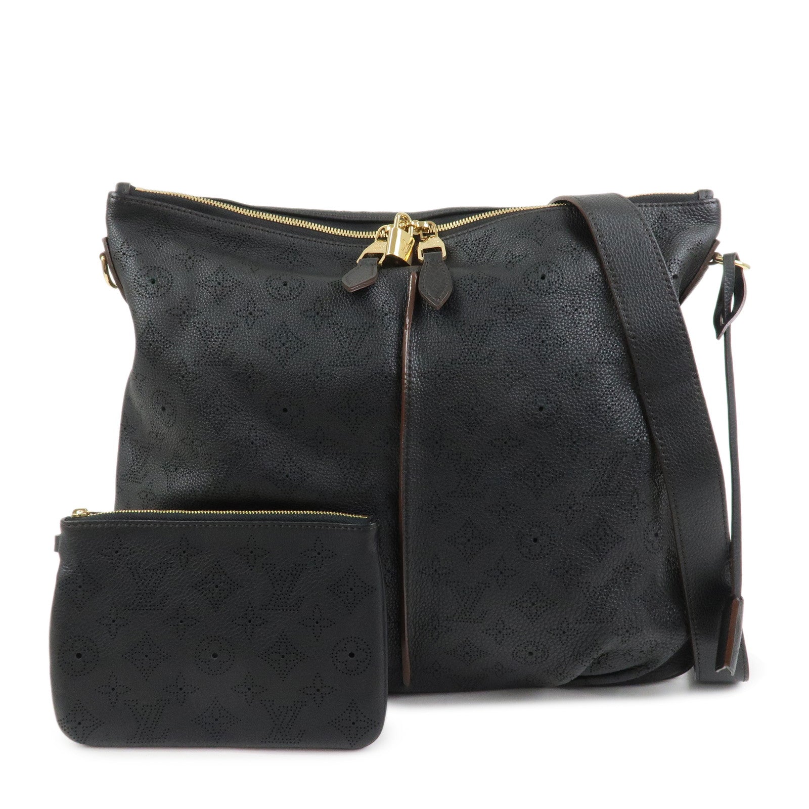 Louis Vuitton Monogram Mahina Leather 2Way Shoulder Bag Noir M93987