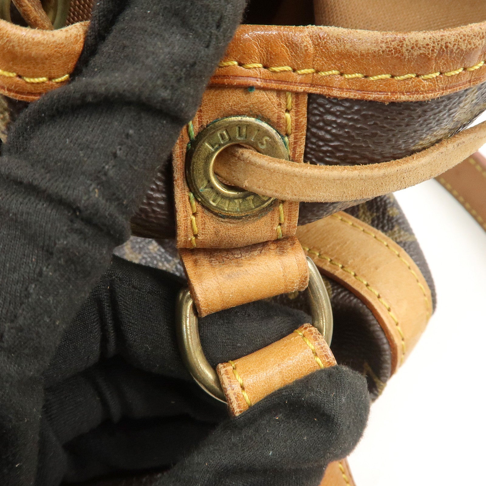 Louis Vuitton Monogram Petit Noe Shoulder Bag Brown M42226