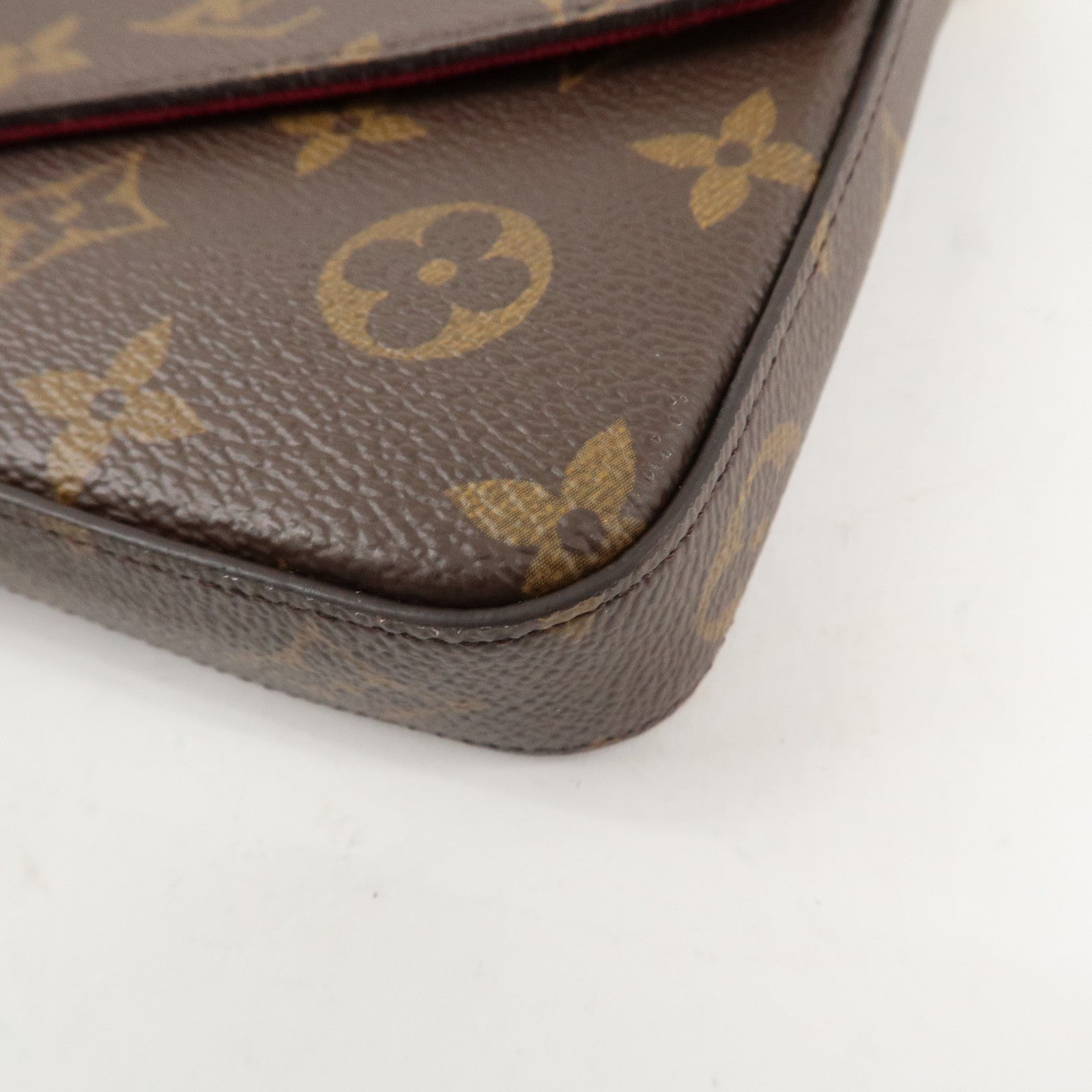 Louis Vuitton Monogram Pochette Félicie Shoulder Bag Brown M61276 Used