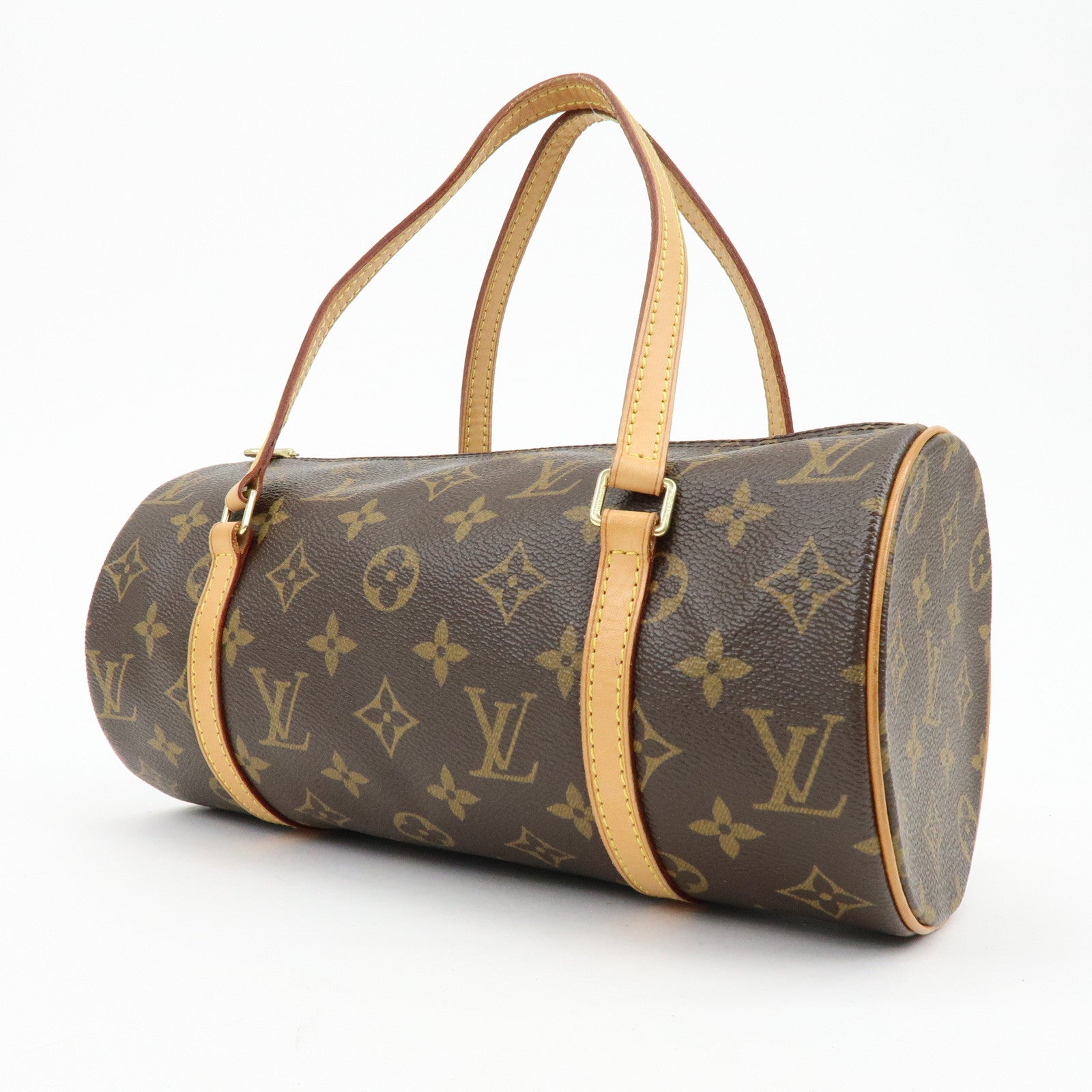 Louis Vuitton Monogram Papillon 26 Hand Bag Brown M51386