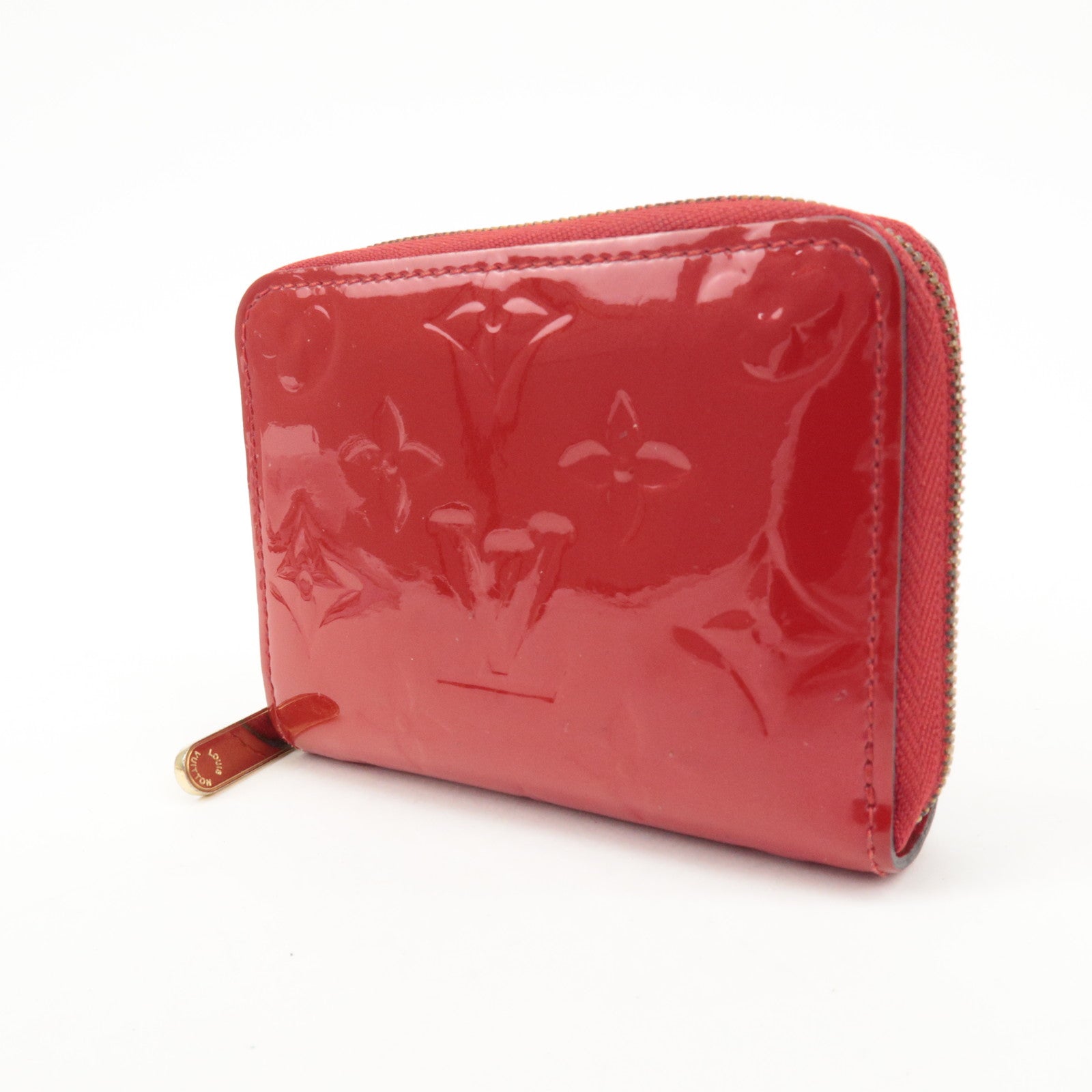 Louis Vuitton Monogram Vernis Zippy Coin Purse Cerise M90202 Used