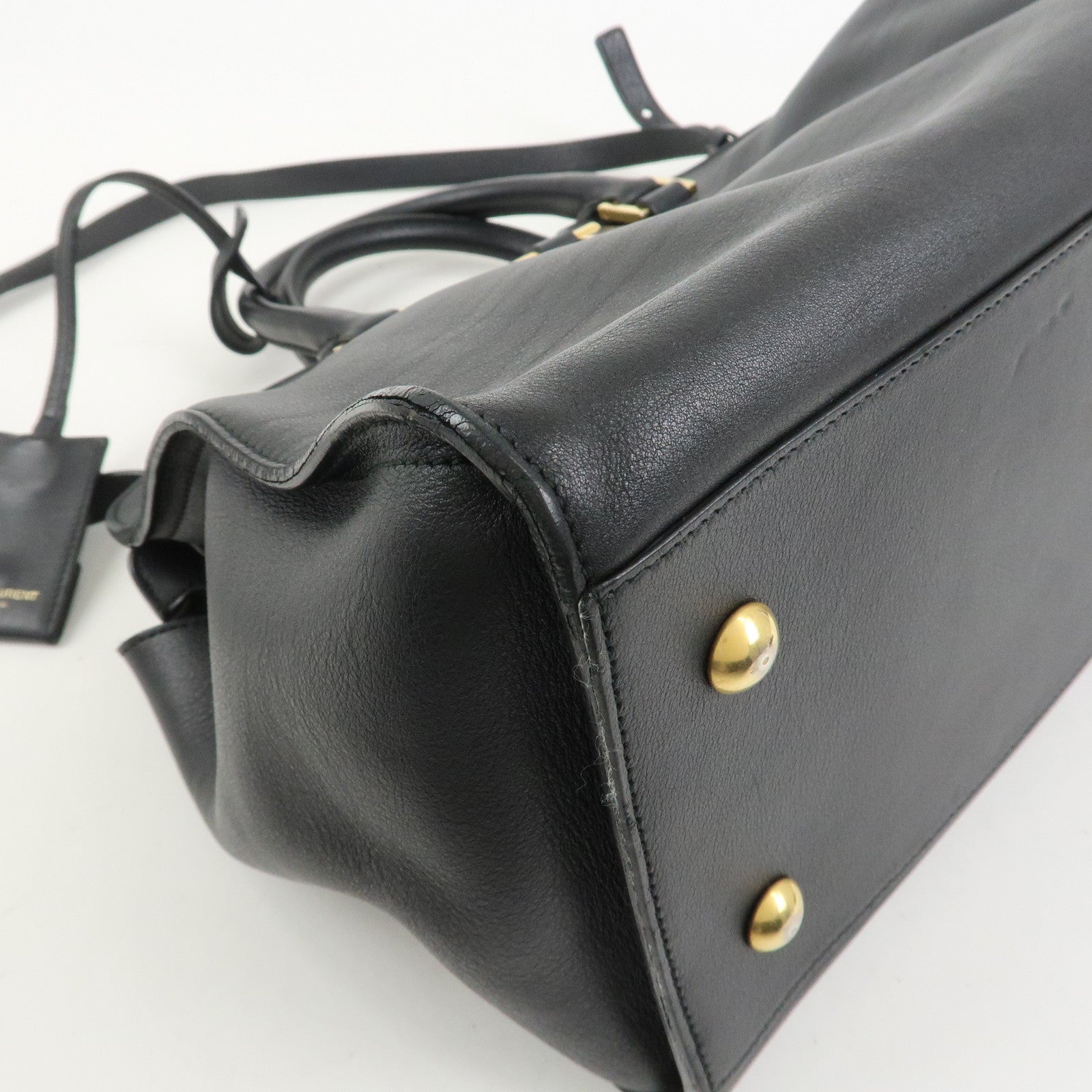 SAINT LAURENT PARIS Petit Cabas Y-Line 2Way Bag Hand Bag 311210