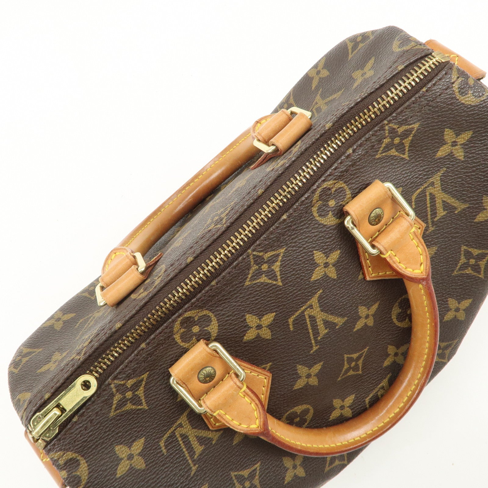 Louis Vuitton Monogram Speedy 25 Boston Bag Hand Bag Brown M41528