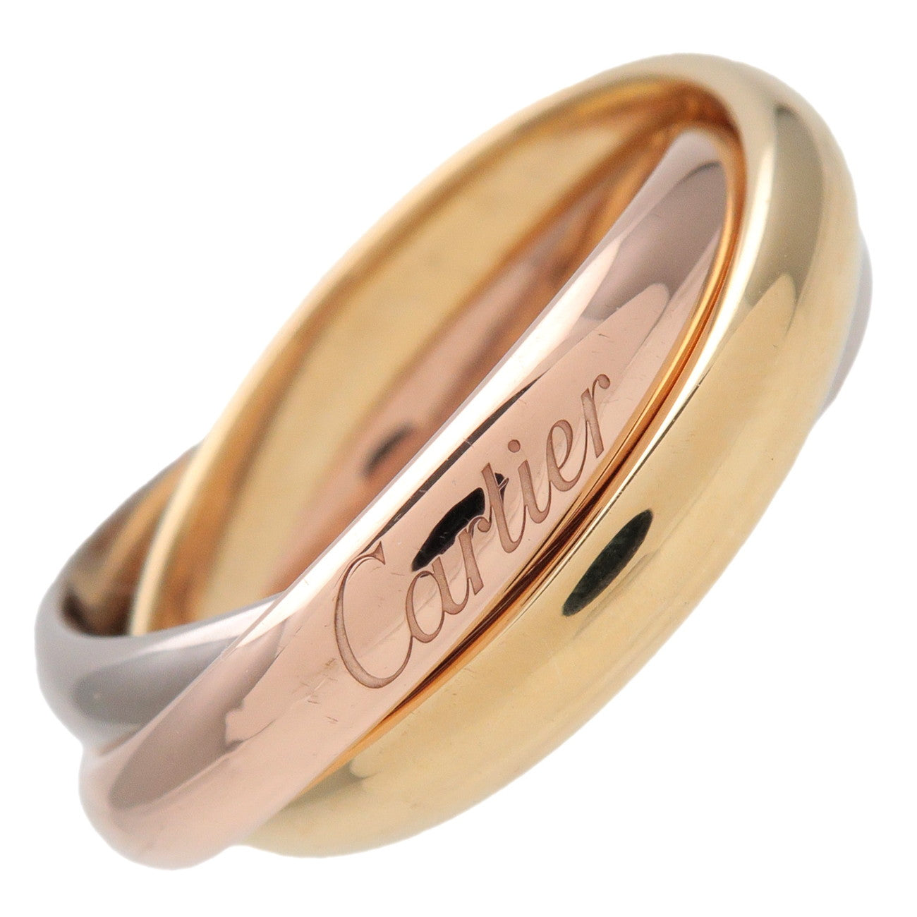 Cartier Trinity Ring MM K18 750YG/WG/PG Gold #49 US5 EU49 HK11