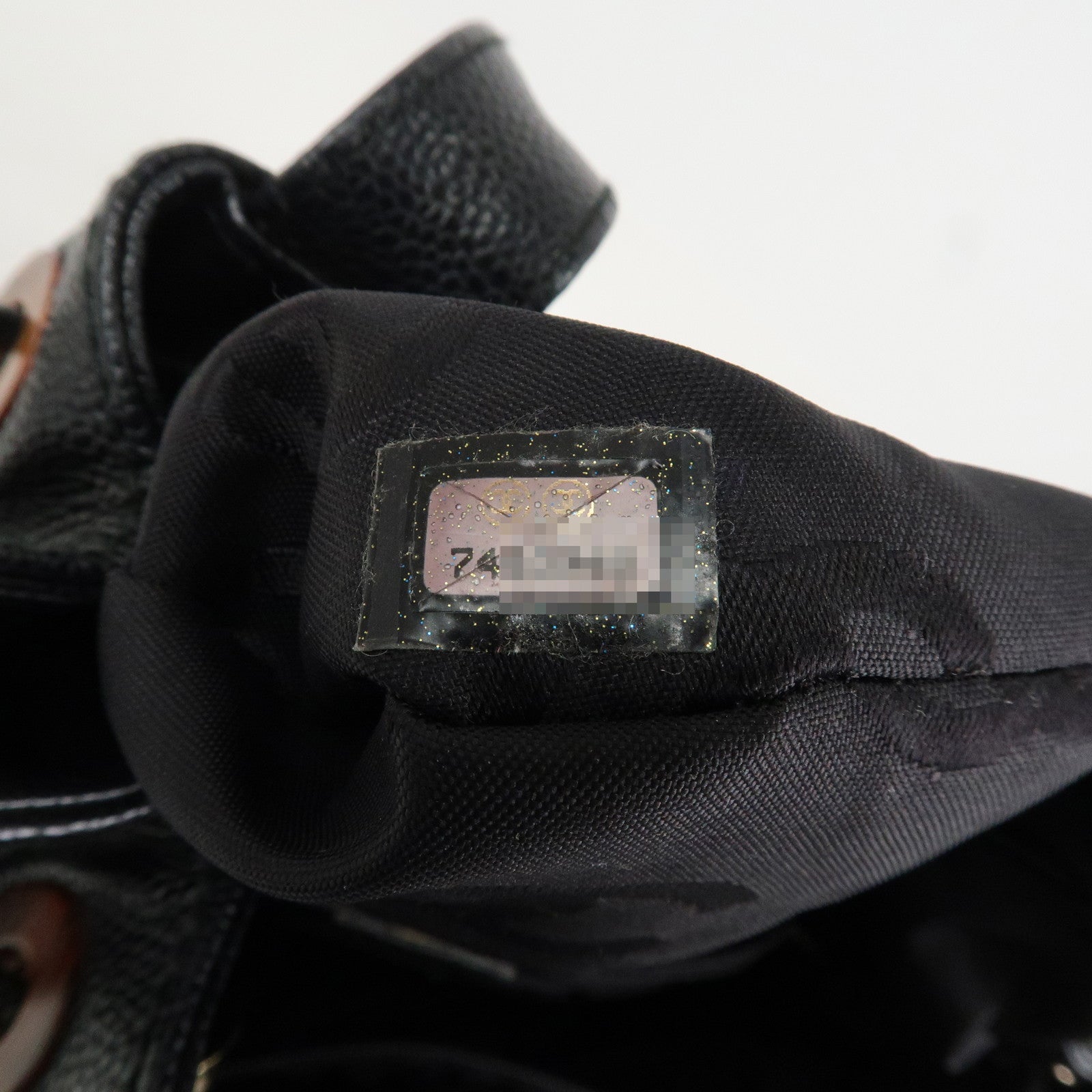 CHANEL COCO Mark Caviarskin Shoulder Bag Hand Bag Black