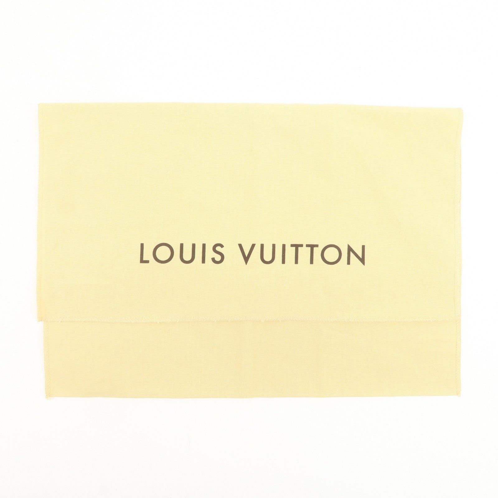 Louis Vuitton Set Of 12 Dust Bag Storage Bag Flap Style Beige