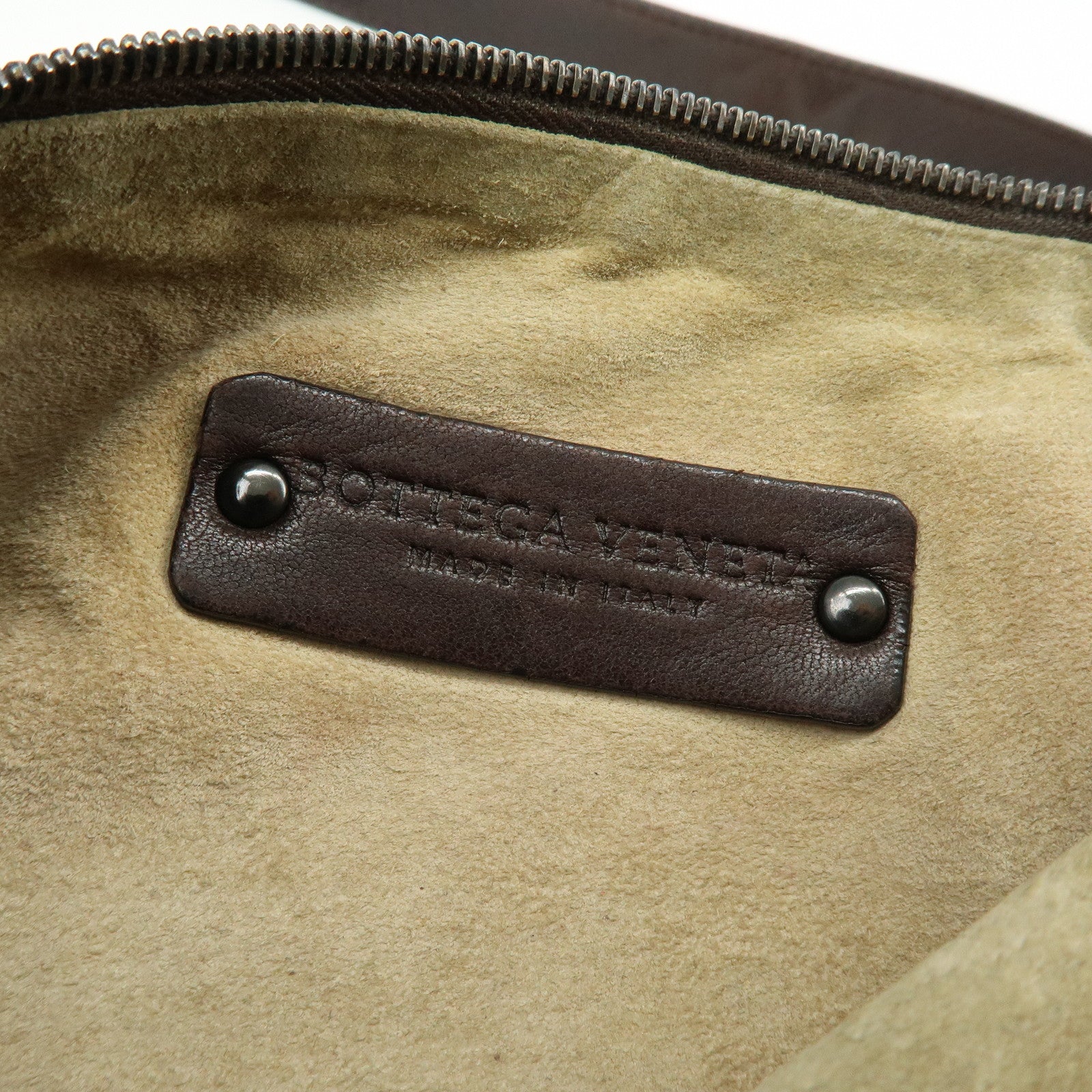BOTTEGA VENETA Intrecciato Leather Shoulder Crossbody Bag Brown