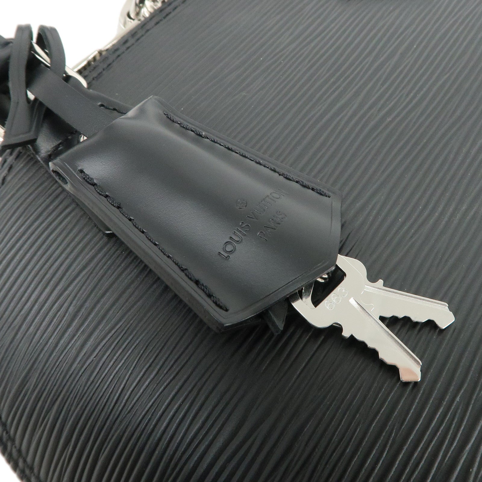 Louis Vuitton Epi Alma BB 2Way Hand Shoulder Bag Noir Black M40862