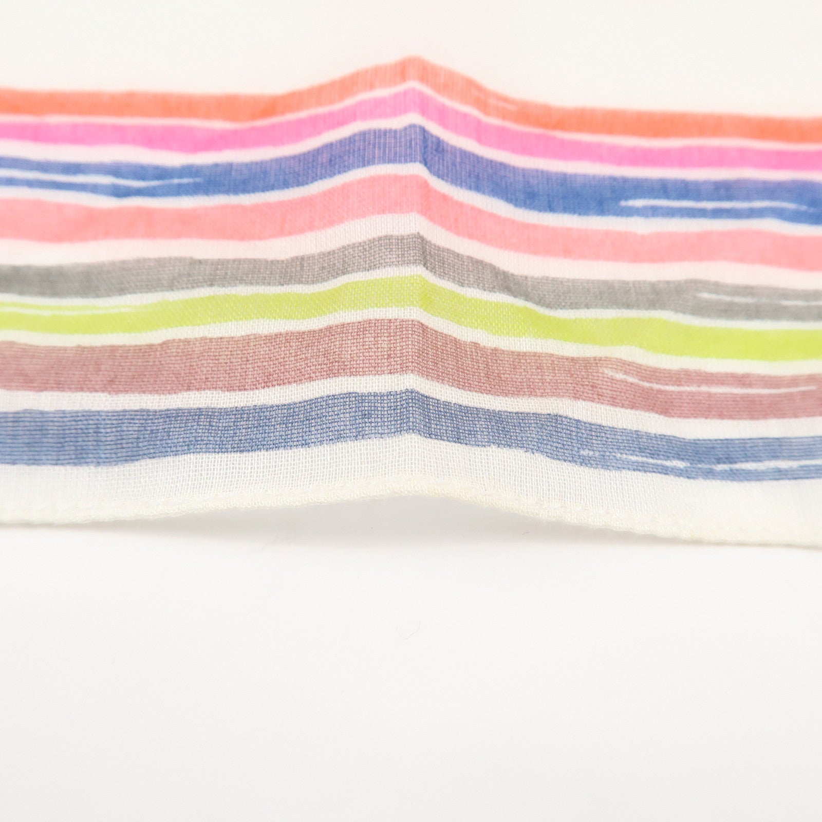 Louis Vuitton Monogram Cotton 100% Scarf Multicolor White Used