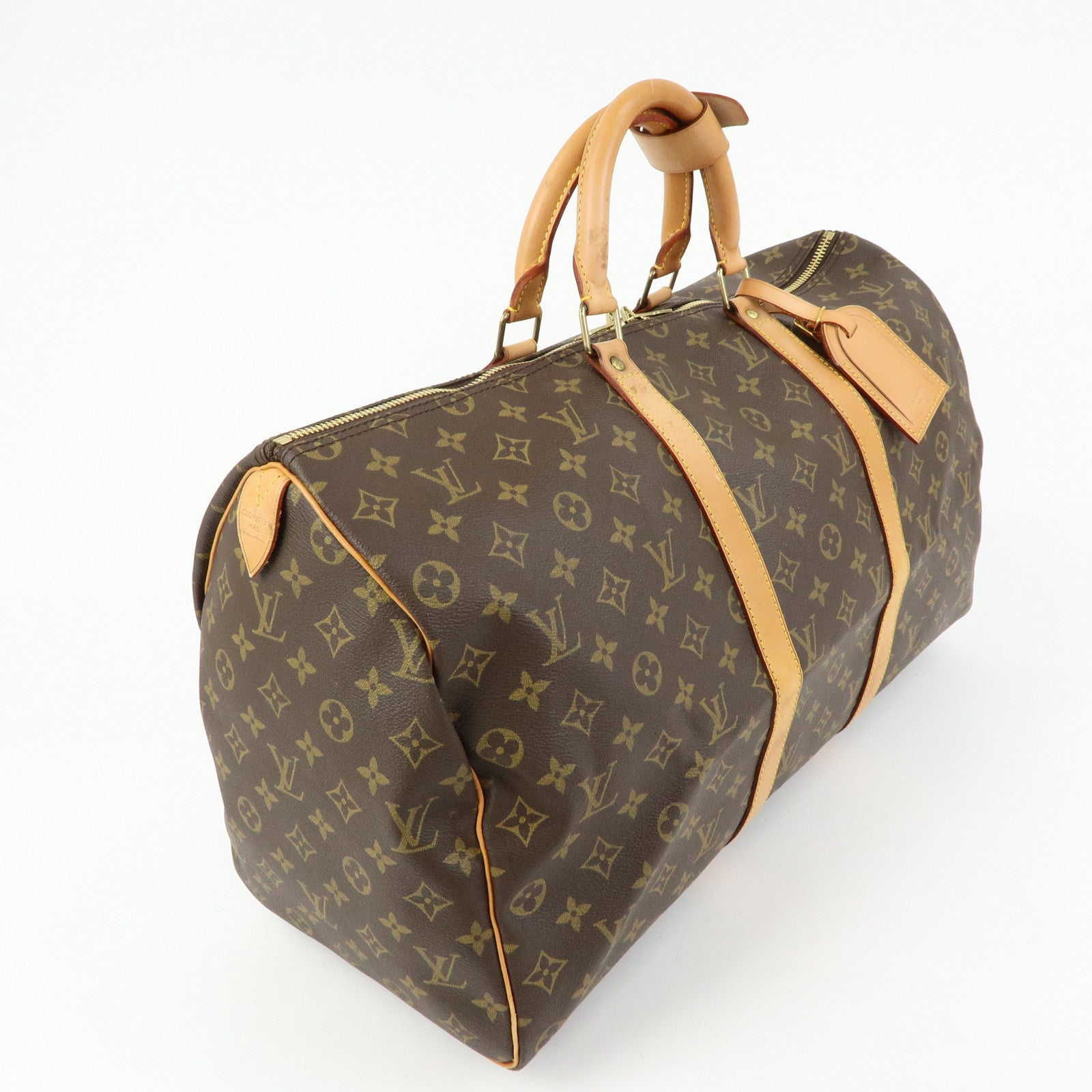 Louis Vuitton Monogram Keep All 50 Boston Bag Hand Bag Brown M41426