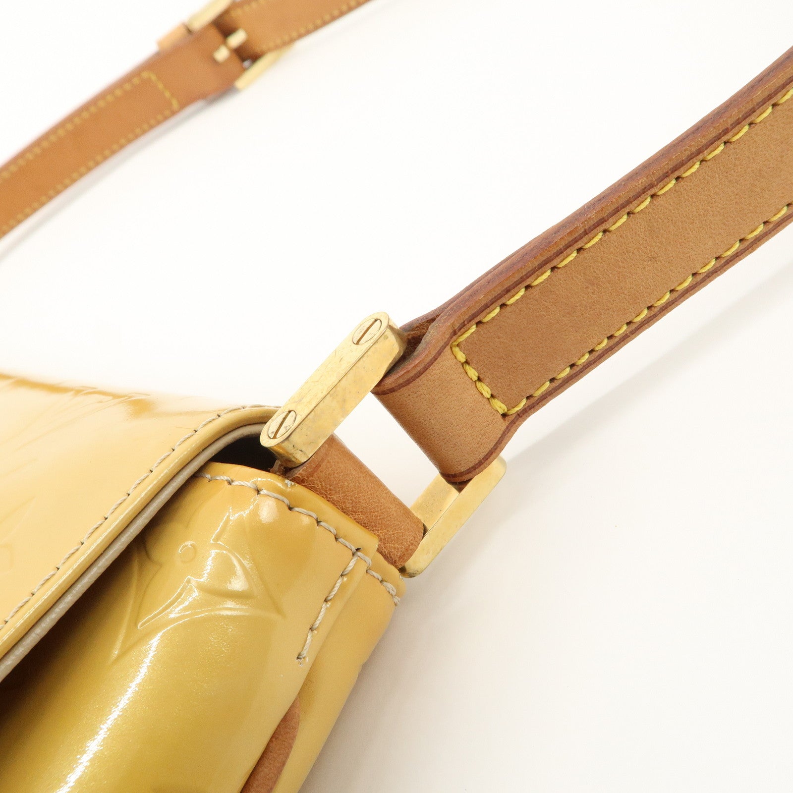 Louis Vuitton Vernis Thompson Street Shoulder Bag Beige M91008 Used
