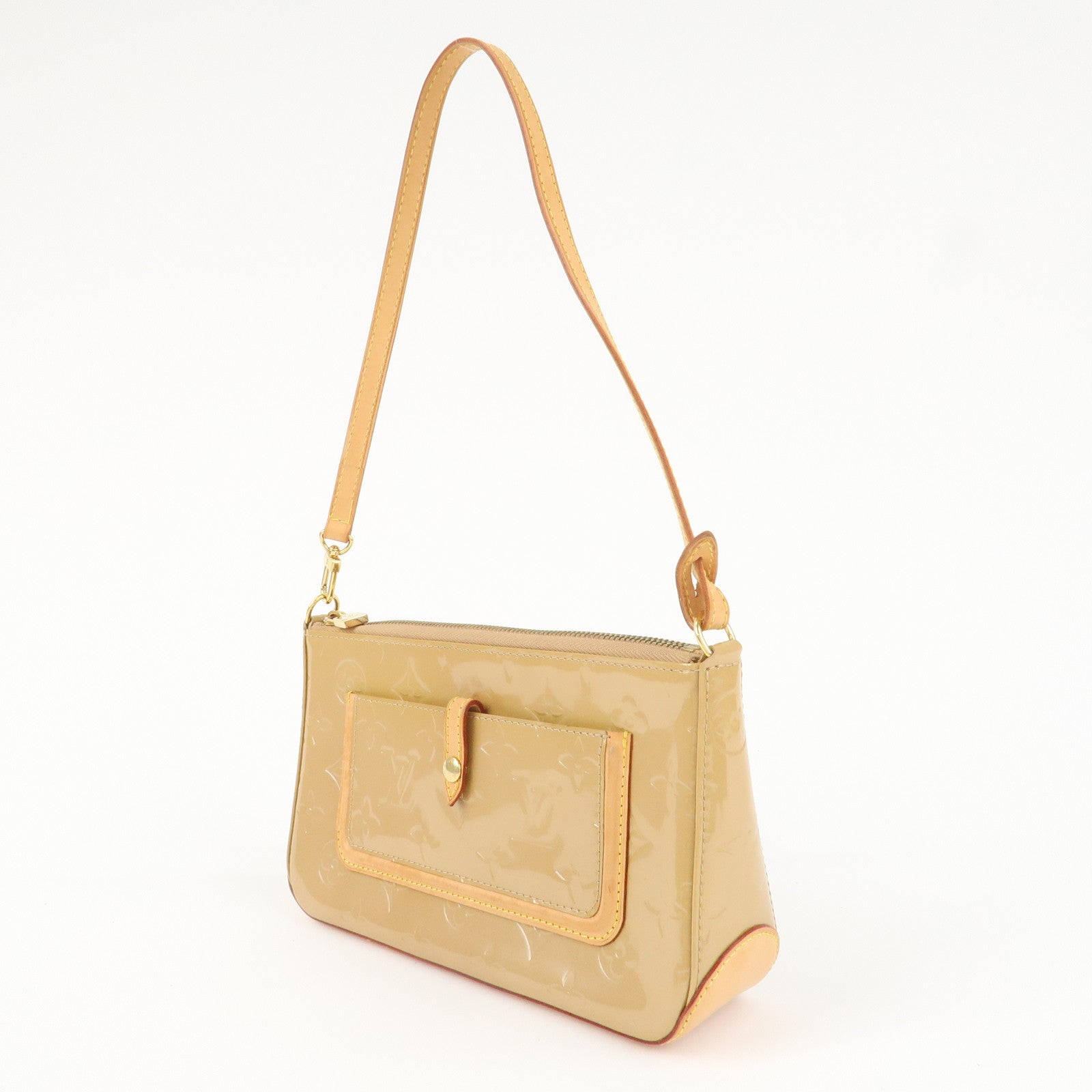 Louis Vuitton Monogram Vernis Mallory Square Hand Bag M91197 Used