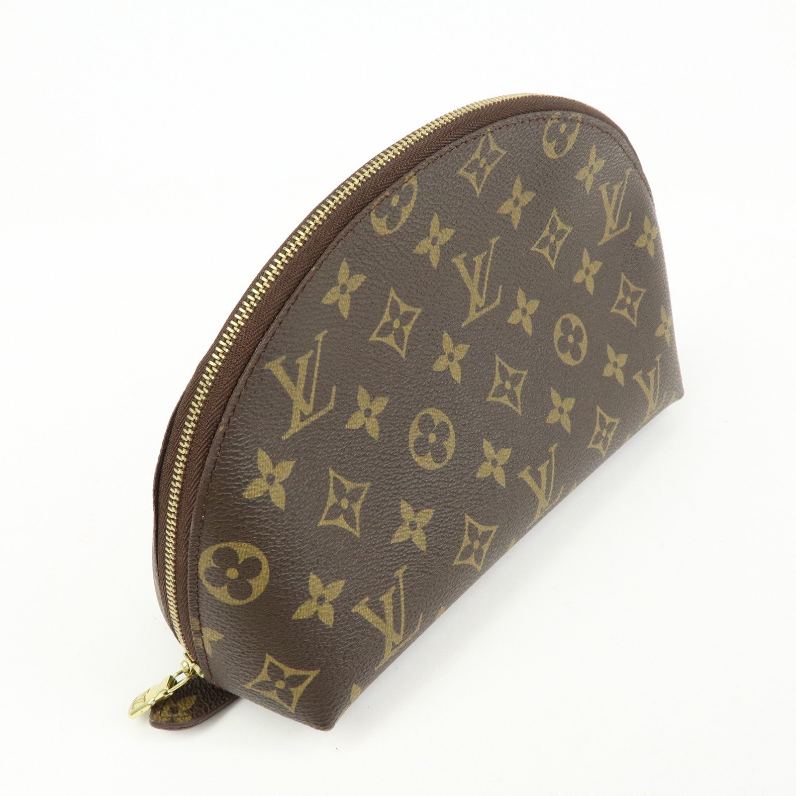 Louis Vuitton Monogram Trousse Demi Ronde Pouch Makeup Bag M47520