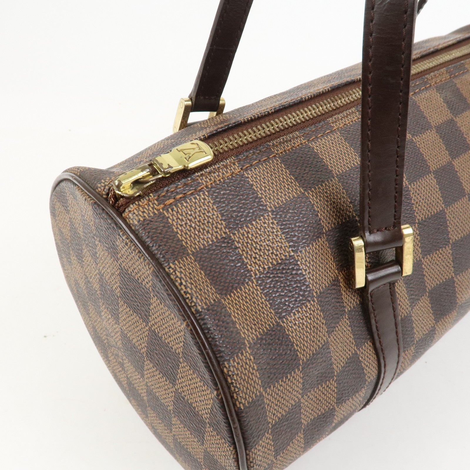 Louis Vuitton Damier Ebene Papillon 30 Hand Bag Brown N51303