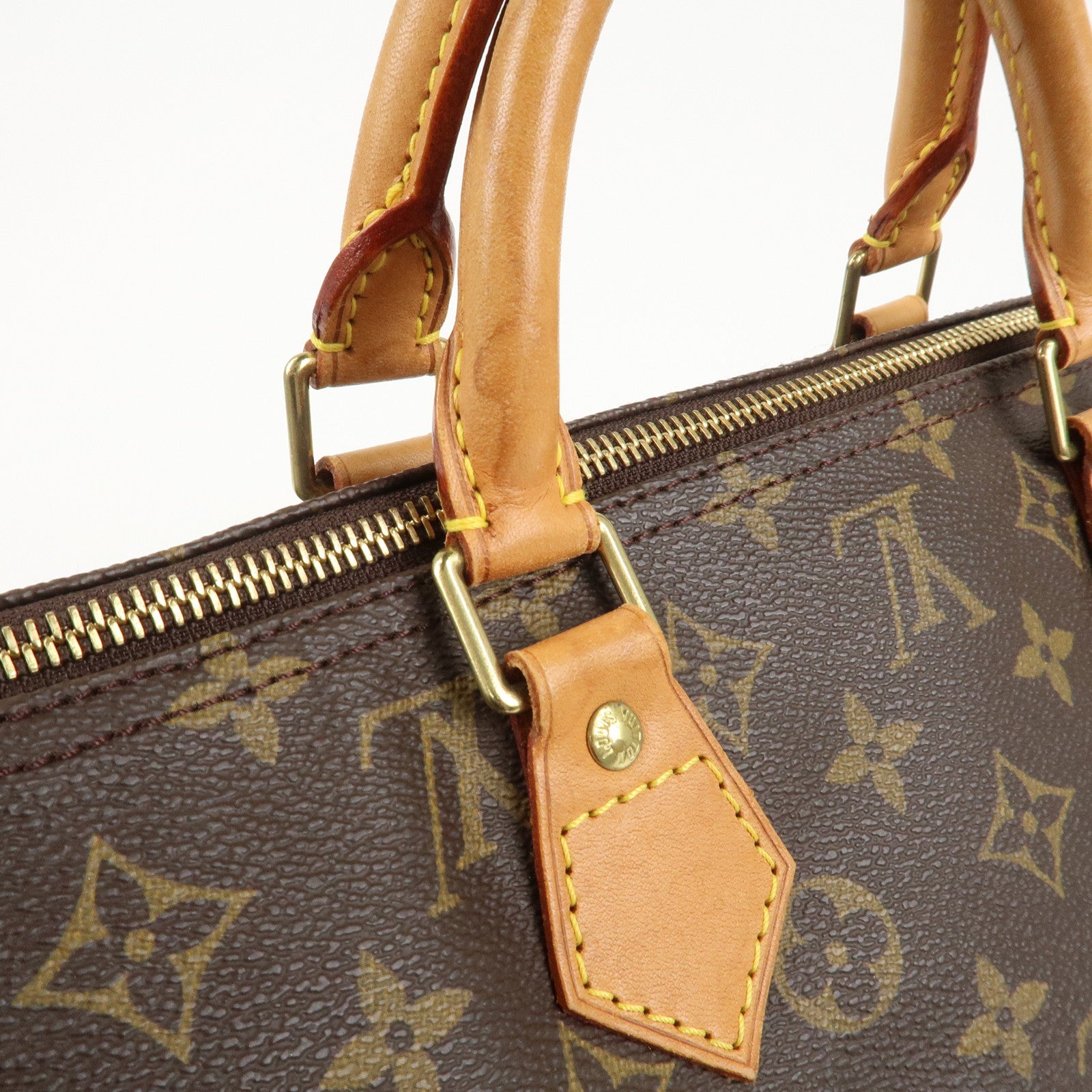 Louis Vuitton Monogram Speedy 40 Hand Bag Boston Bag Brown M41522