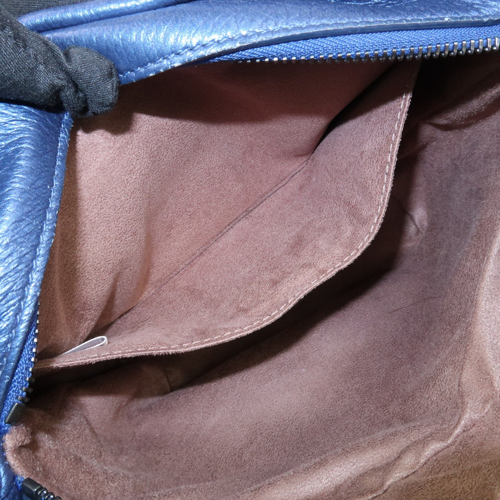 JIMMY CHOO Leather MINISARA 2Way Bag Hand Bag Shoulder Bag Blue