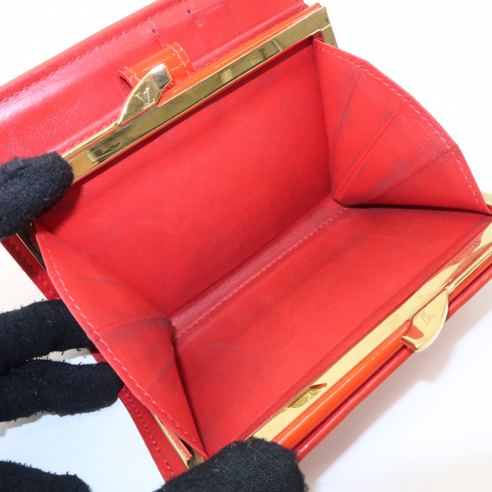 Louis Vuitton Monogram Vernis Set of 2 Wallet M9141F Used