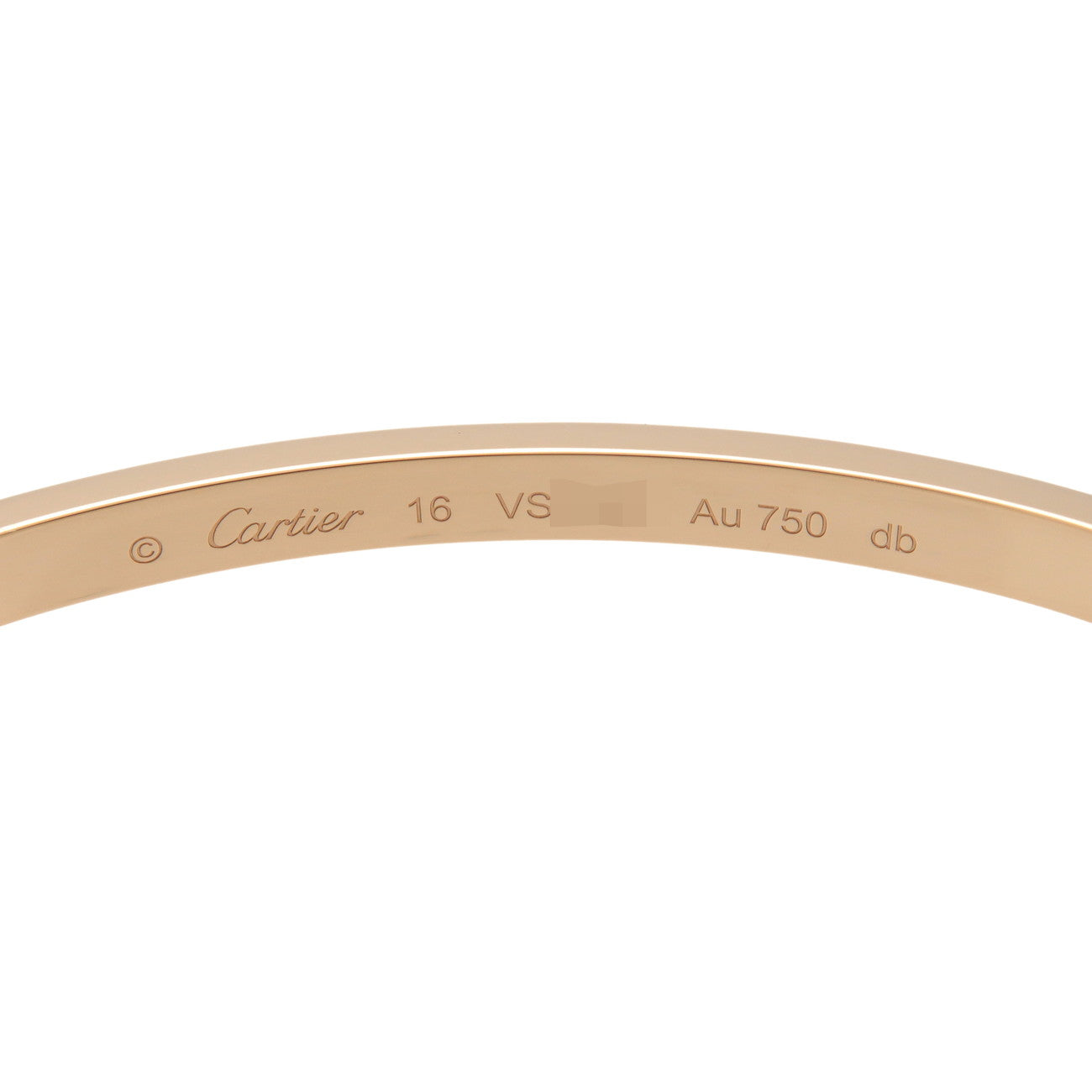Cartier LOVE Bracelet SM  Bangle #16 K18 750YG Yellow Gold