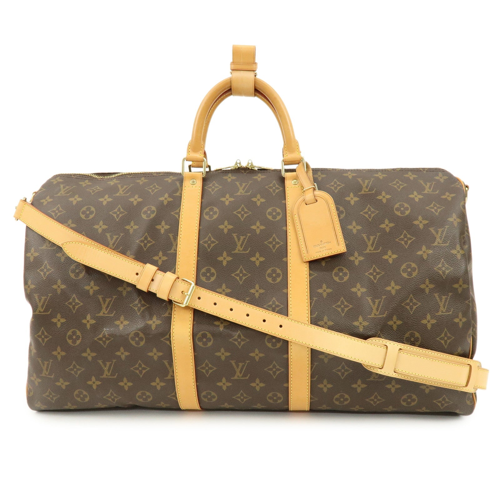 Louis Vuitton Monogram Keep All Bandouliere 55 Boston Bag M41414