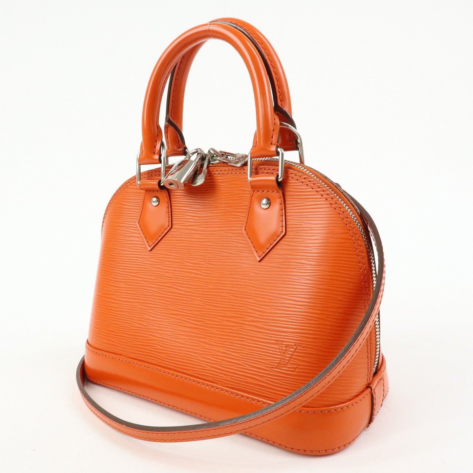 Louis Vuitton Epi Leather Alma BB 2Way Bag Hand Bag Orange M40854