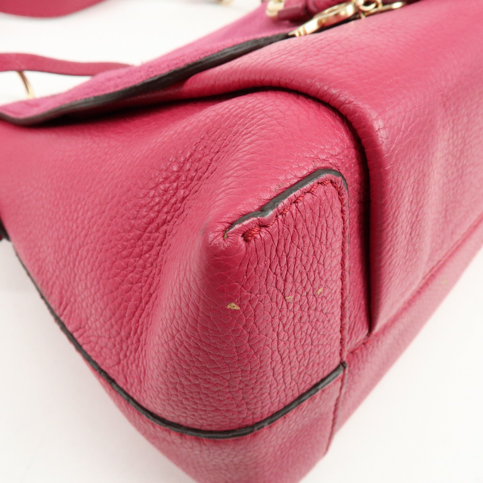 Chloe Joan Suede Leather Shoulder Bag Hand Bag Pink