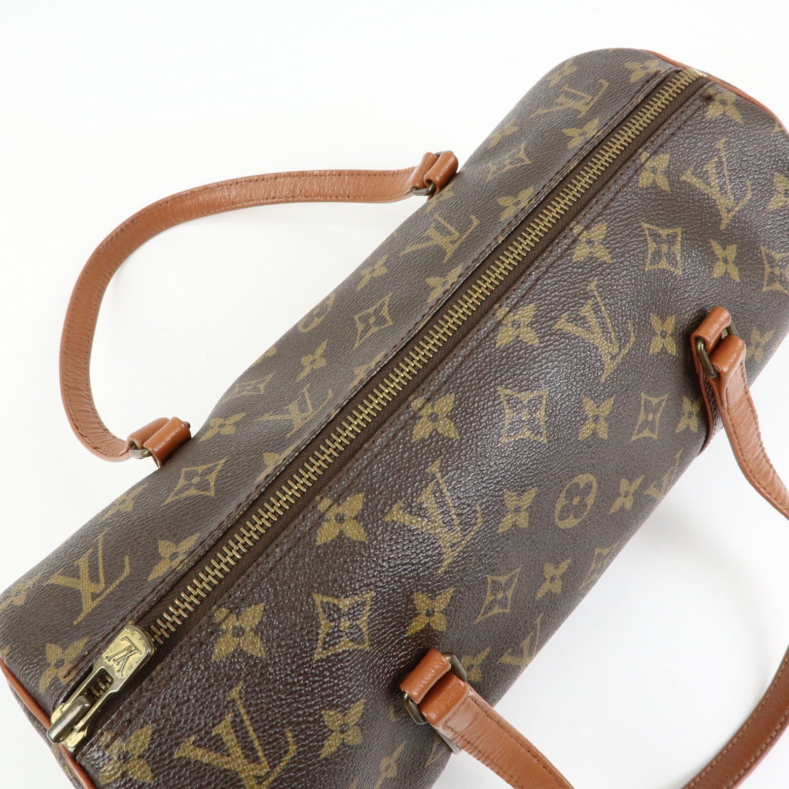 Louis Vuitton Monogram Papillon 30 Hand Bag Brown M51365