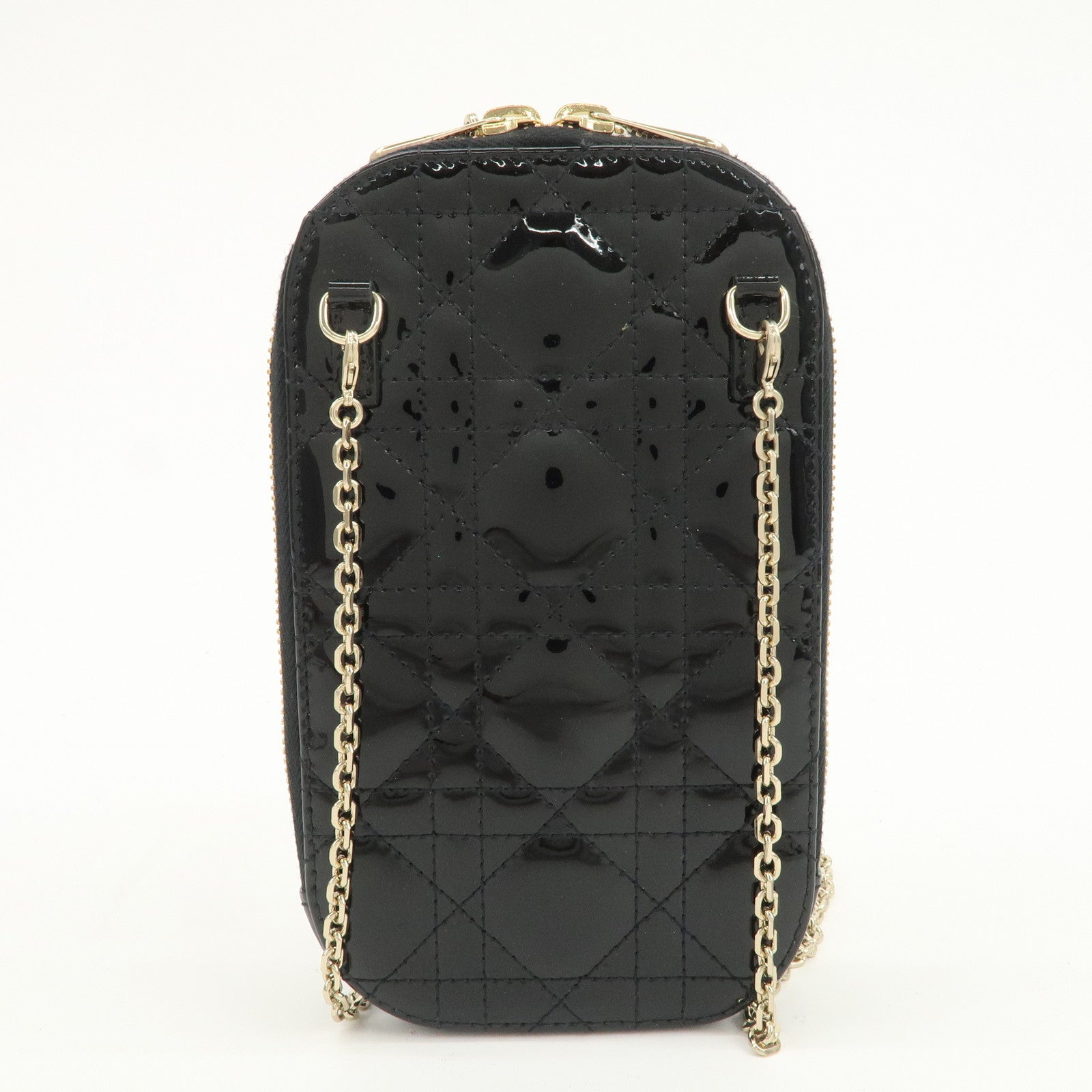 Christian Dior Lady Dior Cannage Call'in Dior Phone Case Black