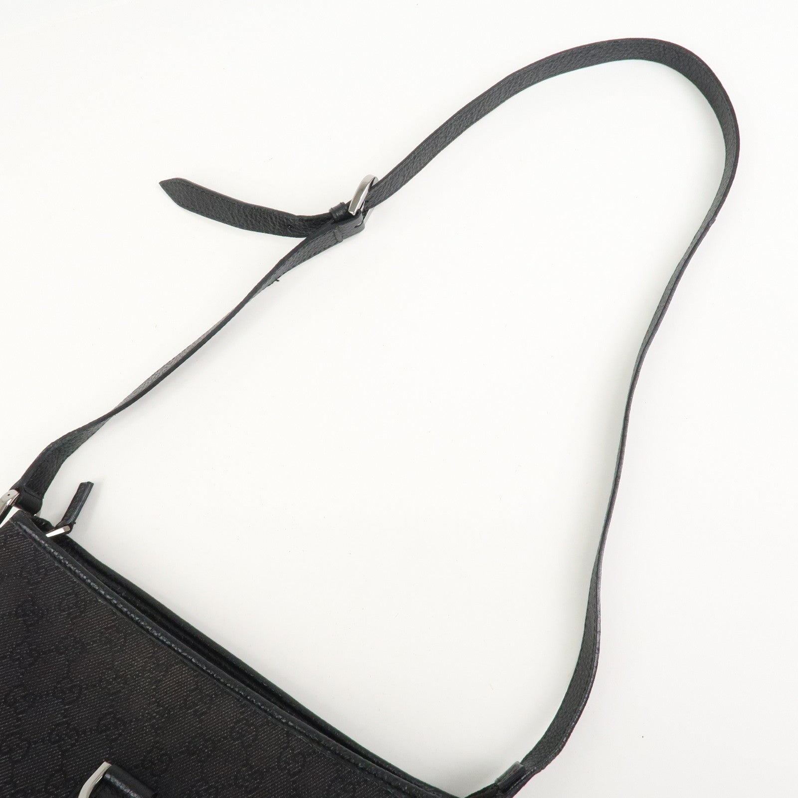 GUCCI Abbey GG Canvas Leather Shoulder Bag Crossbody Bag 268642