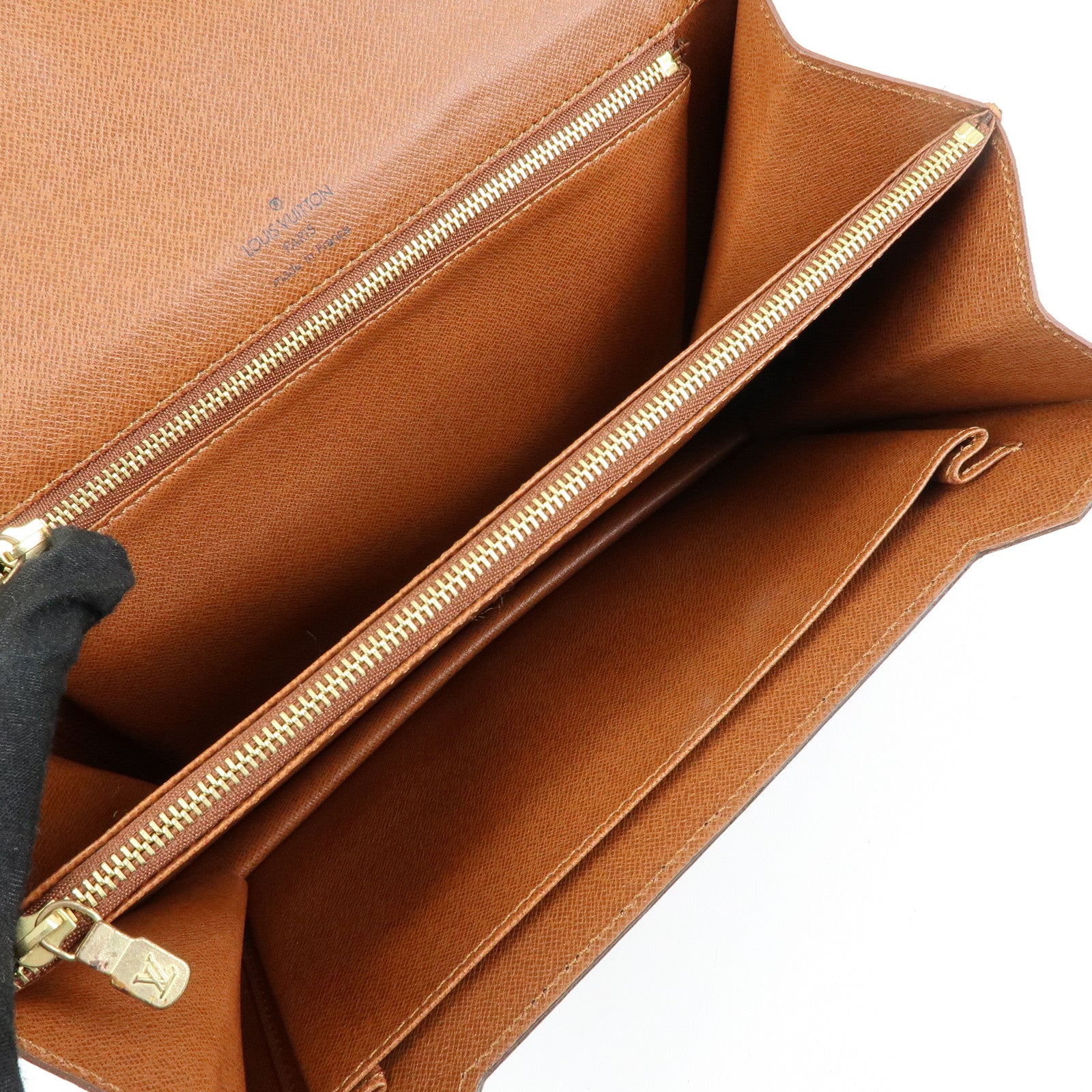 Louis Vuitton Monogram Concorde Hand Bag Brown M51190