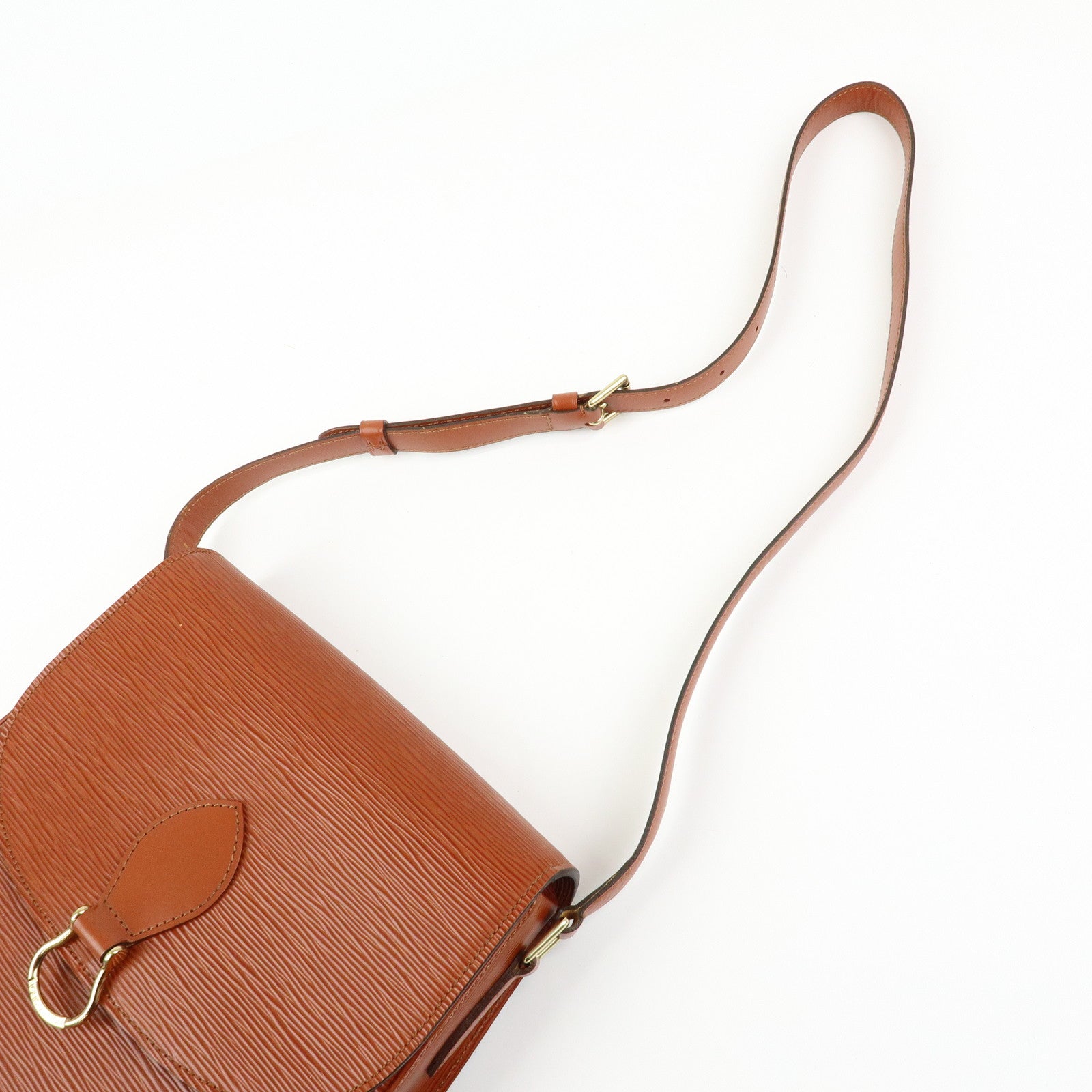Louis Vuitton Epi Saint Cloud Shoulder Bag Kenya Brown M52193