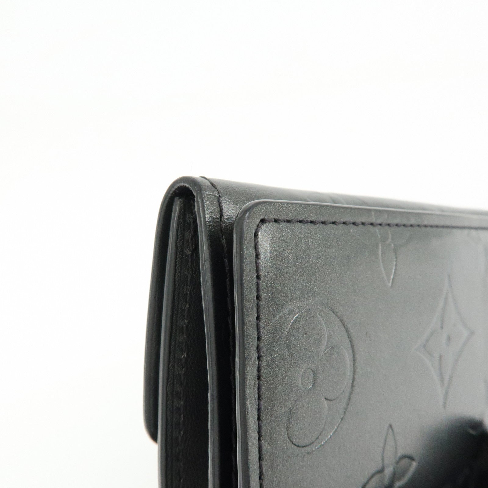 Louis Vuitton Monogram Matte Vernis Ludlow Coin Case Noir M65122