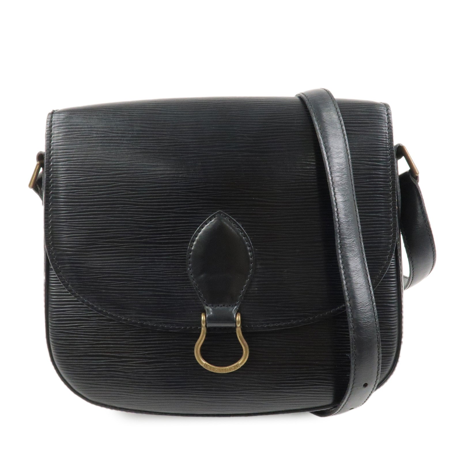 Louis Vuitton Epi Saint Cloud Shoulder Bag Black Noir M52192
