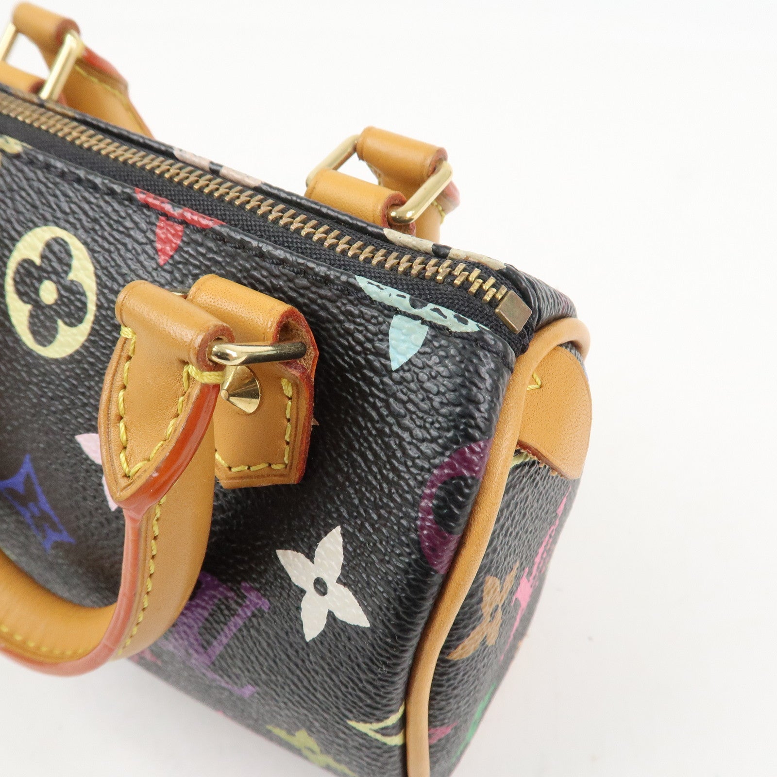 Louis Vuitton Monogram Multicolor Mini Speedy Mini Bag Noir M92644