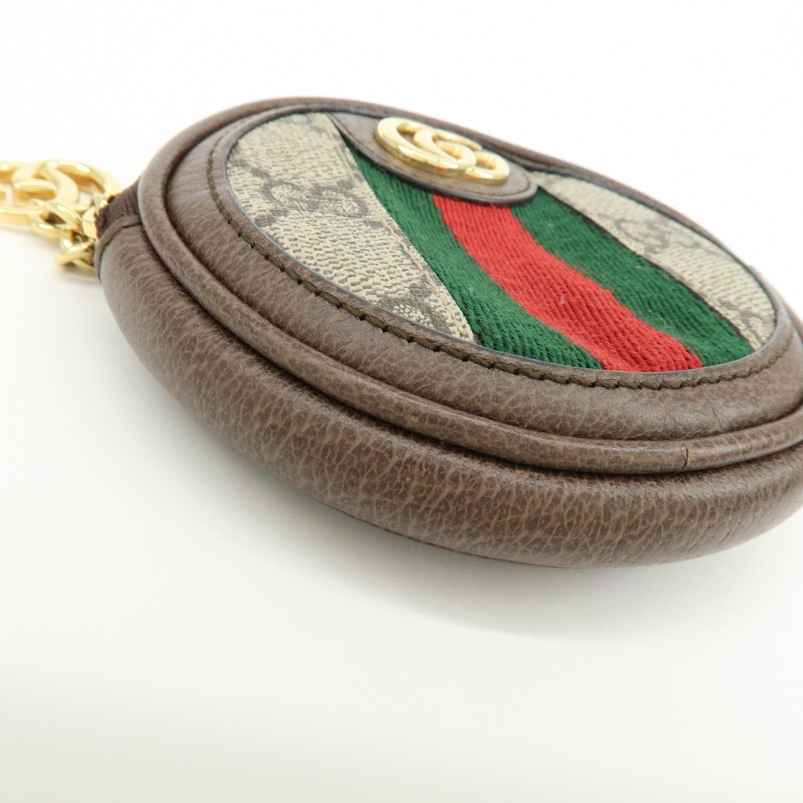 GUCCI Ophidia Sherry GG Supreme Leather Key Case Coin Case 574840