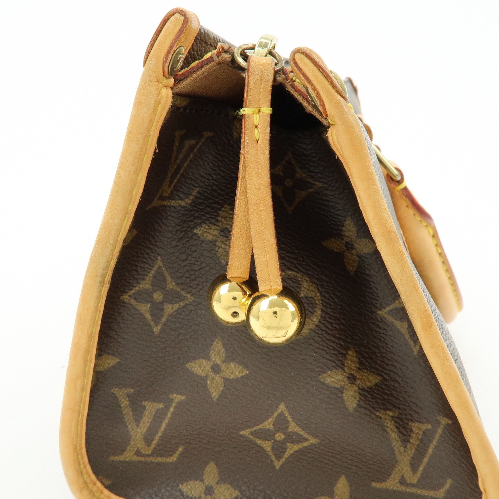 Louis Vuitton Monogram Canvas Popincourt Hand Bag Brown M40009