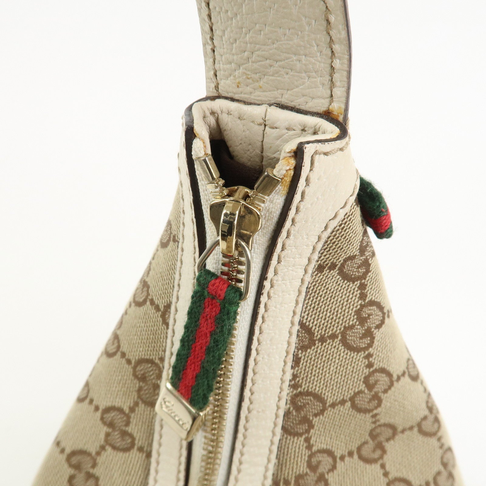 GUCCI Princy Sherry Leather Shoulder Bag Hand Bag Brown 162882