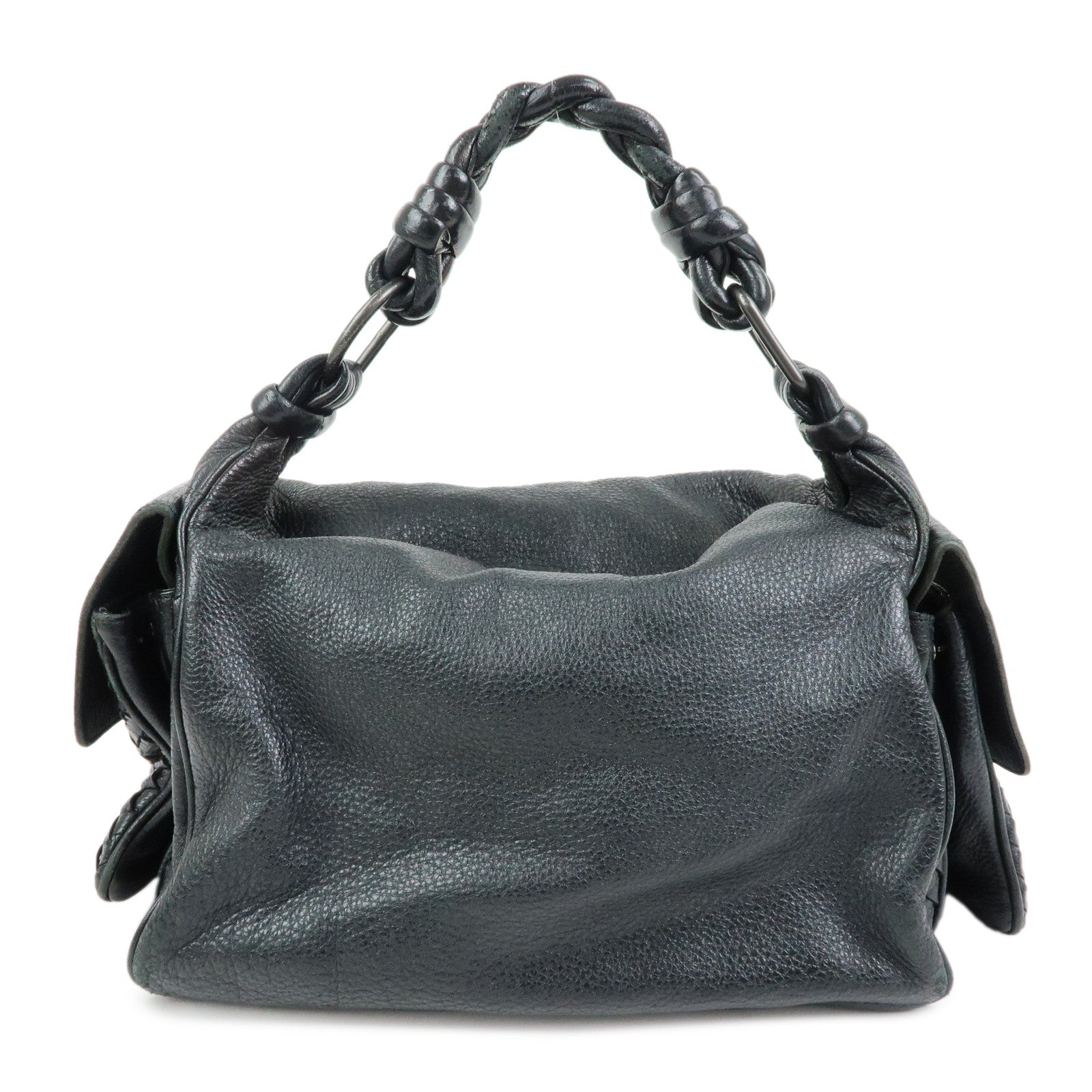BOTTEGA VENETA Cocker intrecciato Leather Shoulder Bag 144413