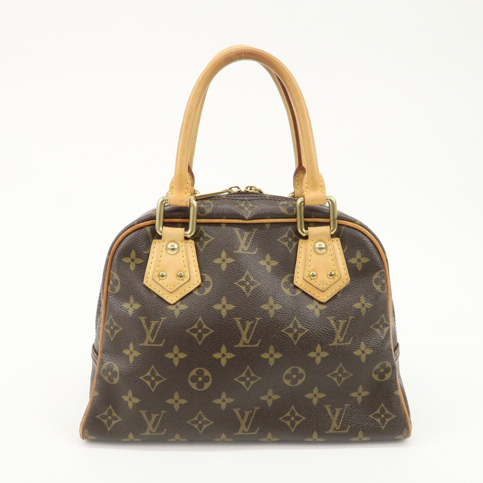 Louis Vuitton Monogram Manhattan PM Hand Bag Brown M40026