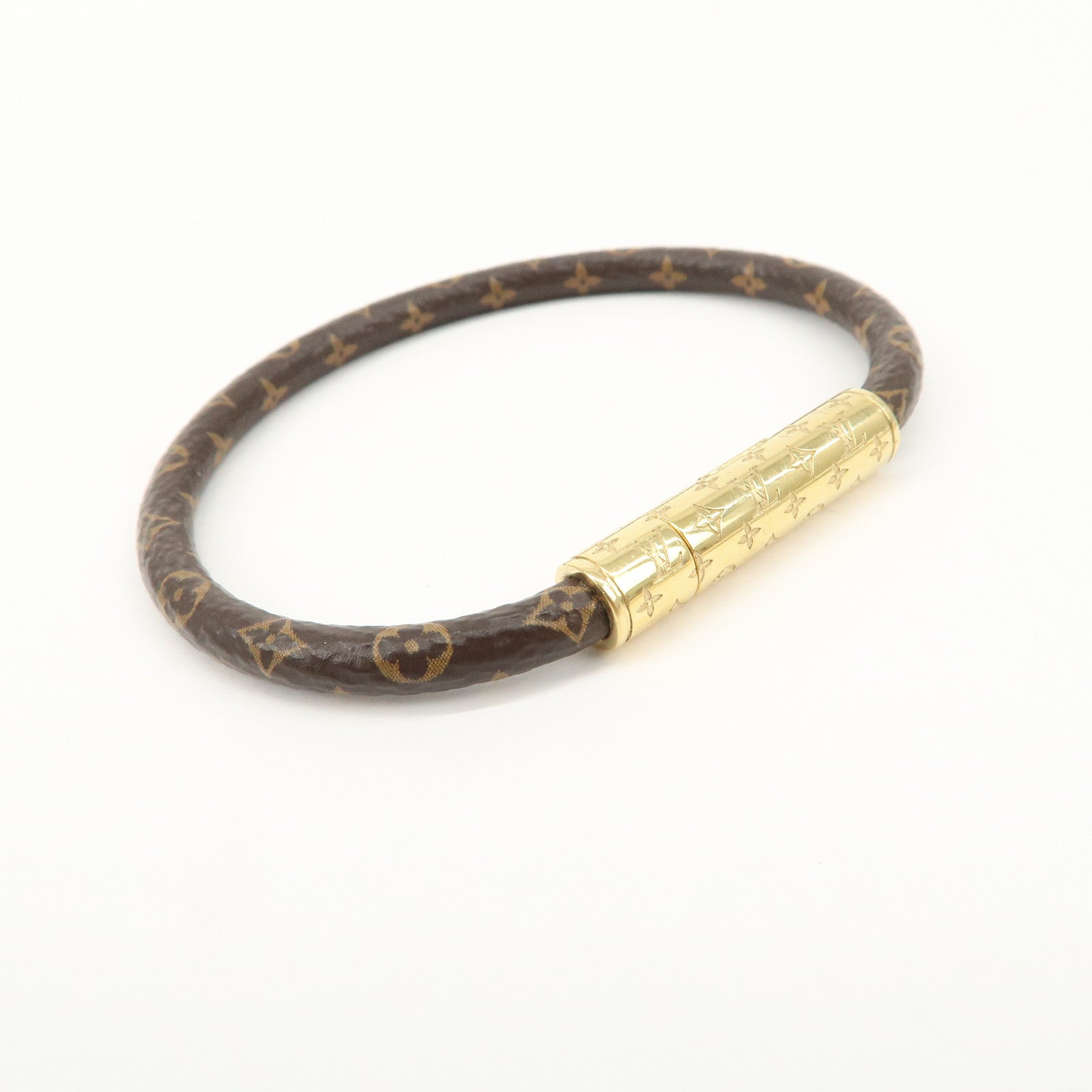 Louis Vuitton Monogram LV Confidential Bracelet Brown M8274