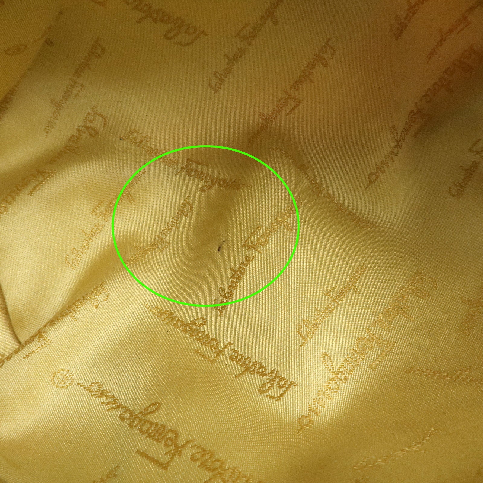 Ferragamo Nylon Leather Mini Hand Bag Shoulder Bag Animal Black