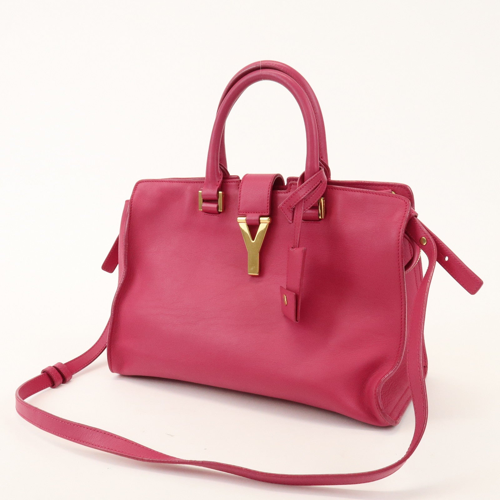 SAINT LAURENT PARIS Petit Cabas Y Line Leather 2Way Bag 311210