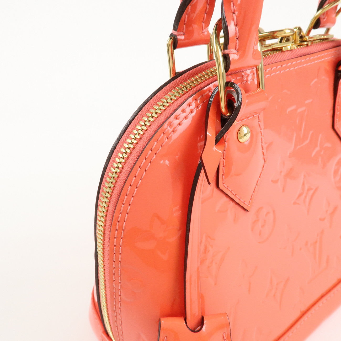Louis Vuitton Monogram Vernis Alma BB 2Way Bag Rose Rich M90259 Used