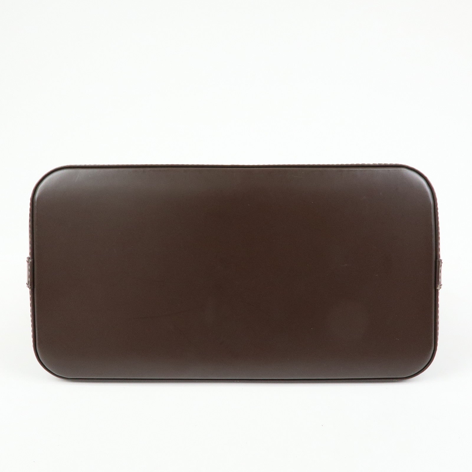 Louis Vuitton Damier Canvas Leather Alma PM Hand Bag Brown N51131